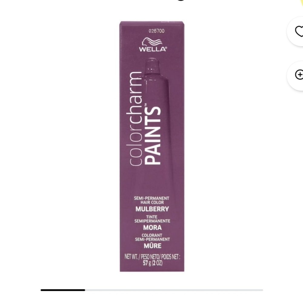 NEW Wella Color Charm Paints Semi-Permanent Color in Mulberry
